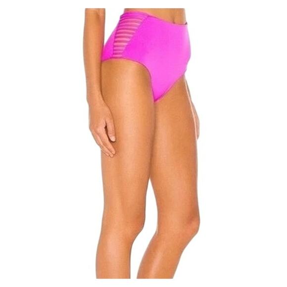 L Space Bikini Bottom Harrington Bitsy Size XS Bright Fuchsia Pink Swimwear New - Picture 1 of 8